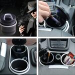 Portable Car Ashtray with Lid and Blue LED Light (1 Pc / With Color Box) - Image 4