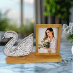 Duck Shape Cystal Led Lamp & Photo Frame Night Lamp | Wedding Gift | love couple - Image 8
