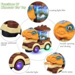 Dinosaur Car Toy with Humidifier Sound and Light (1 Pc) - Image 4