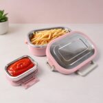 Qunic Stainless Steel Snack Lunch Box (With Small Box) - Image 4