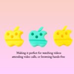 Multi-Functional Apple-Shaped Plastic Mobile Stand with Pen Holder (3 Pc / Mix Color) - Image 6