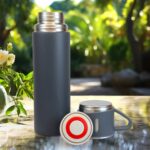 Stainless Steel Double Wall Insulated Flask Bottle With Cup (500ml Approx) - Image 6