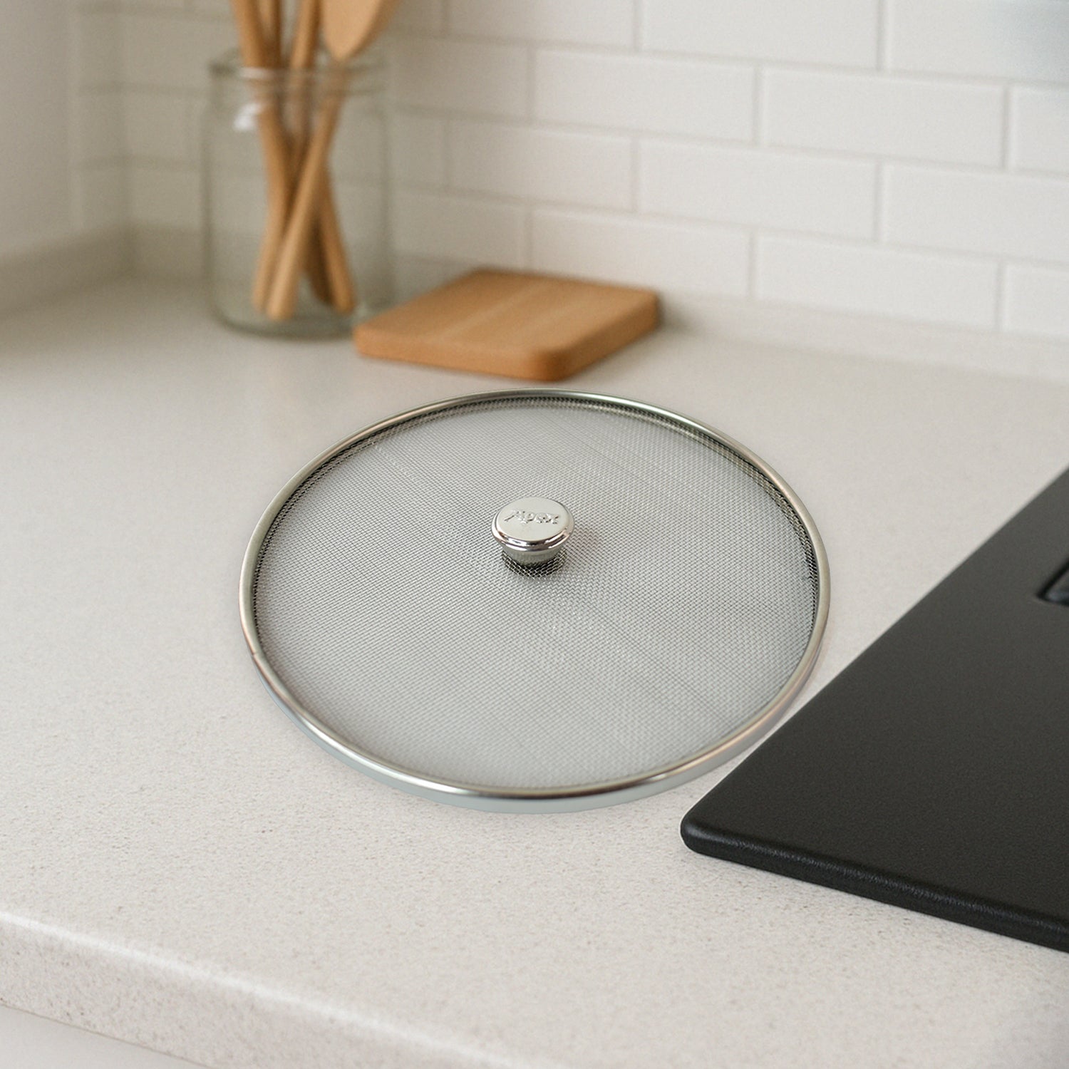 02_2a694734-b179-4080-bb56-83841d827f6f Apex Large Stainless Steel Mesh Net Cover for Cooking (1 Pc) - Image 1