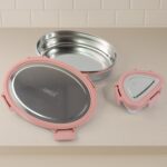 Ganesh Classy 2-Piece Stainless Steel Lunch Box Set - Image 3