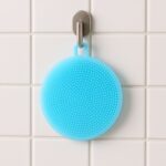 Sky Blue Silicone Dish Scrubber Sponge Mildew Free, Non Stick, Heat Resistant - Image 6