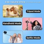 Selfie Stick with Tripod Stand (1 Pc / 160 Cm Long Approx) - Image 4