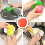 Red Silicone Dish Scrubber Sponge Mildew Free, Non Stick, Heat Resistant - Image 4