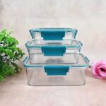 Multipurpose Plastic Containers / Lunch Boxes (3 Pcs Set / 1500, 750, 350 ML Approx) - Image 4