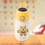 Stainless Steel Single Wall Insulated Flip Lid Kids Water Bottle (300 ML Approx) - Image 4