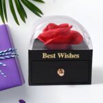Preserved Eternal Rose Flower Gift Box Drawer (1 Pc) - Image 6