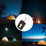 LED Keychain COB Light with Hook & Loop Sticker. 3 Light Modes (1 Pc / Battery Not Included) - Image 3