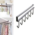 Metal Multifunctional Cabinet Storage Organize 6 Hook Rack For Hanging (1 Pc / Big) - Image 7
