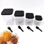 Plastic Air Tight Containers Storage (4 Pc Set With 4 Spoon) - Image 3