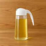 Kitchen Glass Oil Bottle Dispenser Automatic Opening Closing Home Bottles For Oil And Vinegar Honey Olive Oil Container (630ml) - Image 3