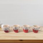 Healthy Choice Set Of 4pc Ceramic Cup And 4pc Glass Bowl With Plastic Plate (9 Pcs Set) - Image 6