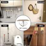 Adhesive Heavy-Duty Hooks for Kitchen and Bathroom (1 Pc / 6×6 Cm) - Image 5