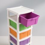 6-Layer Multi-Colored Plastic Storage Drawer Cabinet - Image 3