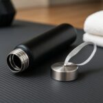 Portable Stainless Steel Water Bottle with Strap (Approx 250ML) - Image 4
