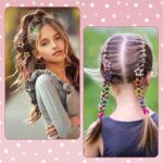 Metal Printed Star Shape Hair Clips (5 Pcs Set) - Image 3