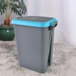Apex Plastic Push N Pedal Dust Bin | Hands-Free Operation, Compact Design 6.5 Liters (1 Pc / Mix Color) - Image 3