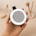 Rechargeable LED Makeup Mirror with Ring Light (1 Pc) - Image 6