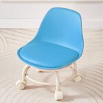 Plastic Low Round Rolling Stool with Wheels Pedicure Stool (1 pc / Mix Color) - Image 3