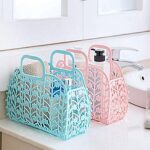 Plastic Foldable Basket Bag || Fruit & Vegetable Storage Basket (3 Pcs Set / Multicolor) - Image 4