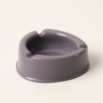 Oblivion Durable Plastic Ashtray with Wide Bowl and Triple Cigarette Holder Slots (1 pc)