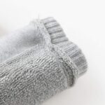 Light Grey Toddler Wool Knit Leg Warmer (Knee Guard) - Image 6