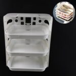 Plastic 3 Layer Wall-Mounted Food Organizer Rack (1 Set) - Image 4