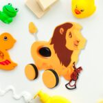 Lion Pull Along Toy, Baby Early Walking Pull Toy (1 Pc) - Image 3