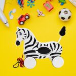 Zebra Pull Along Toy Baby Early Walking Pull Toy Rope Toy for Babies Walking Toy - Image 3