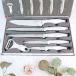 Marble Coated Stainless Steel Kitchen Knife Set (6 Pc) - Image 4