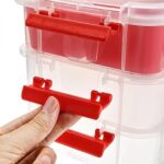 3-Layer Multi-Purpose Transparent Plastic Storage Carry Box with Handle - Image 7