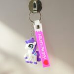 Cute Cartoon Unicorn Keychain with Silicone Strap (1 Pc / Mix design) - Image 7