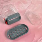 Multipurpose Soap Box Holder with Transparent Dust-Proof Lid ,Sabudani (1 Pc) - Image 3