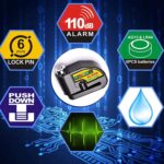 Alarm Disc Lock Motorbike Anti-Theft Disc Brake Lock (1 Pc / With 2 Key) - Image 3