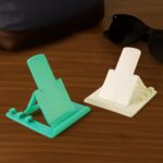 Adjustable Foldable Plastic Mobile Phone Stand Holder (2 Pc) - Image 4