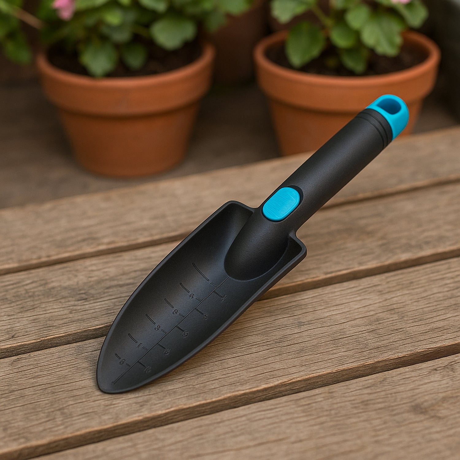 02_9e282c7b-6b12-45ee-a087-400f64ab8006 Plastic Heavy Duty Garden Hand Trowel with Measurement Marks (1 Pc) - Image 1