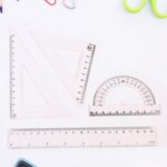 Plastic Geometry Set, Triangle Ruler Protractor Straight Ruler (4 Pcs Set) - Image 6