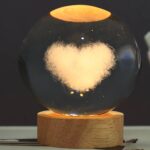 Heart 3D Crystal Ball lamps With Base (1 Pc) - Image 4