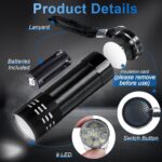 Portable Mini Torch - Super-Bright LED Flashlight with 3AAA Batteries Included - Image 4