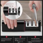 3-Stage Knife Sharpener, Knife grinder Three-sided blade for both water (1 Pc) - Image 6