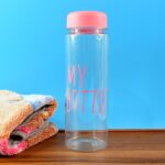 350 ml Approx Transparent Plastic Water Bottle with Leakproof Lid (1 Pc) - Image 4