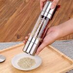 2-in-1 Stainless Steel Salt and Pepper Grinder - Image 3