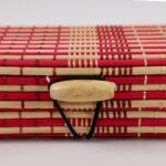 Multi-Purpose Handcrafted Bamboo Mat Style Pen Pencil & Makeup Box (1 Pc) - Image 7