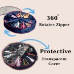 Round Foldable Shoe Organizer Bag 12-Section - Image 6