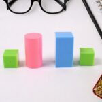 3D Shapes Multicoloured Pattern Building Blocks Toy Solid Figures (6 Pcs Set) - Image 3