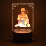 Beautiful 3D Lord Hanuman Frame with soft white light (1 Pc) - Image 6