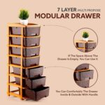 7-Layer Multipurpose Plastic Storage Drawer Organizer - Image 8